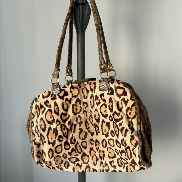 🔥Calf hair leopard and snakeskin bag - Picture 6 of 8